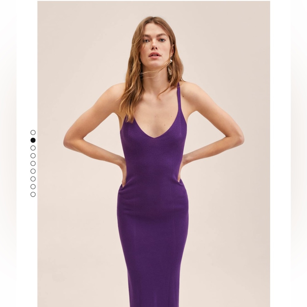 Mango ribbed knit dress